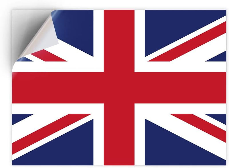1 x A4 Union Jack Sticker