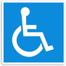 2 x Disabled Blue Mobility Badge Car Bus Sticker  0218 (Static Cling)