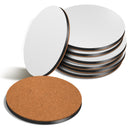 12cm MDF Blank Sublimation Round Coasters - Extra Large Size