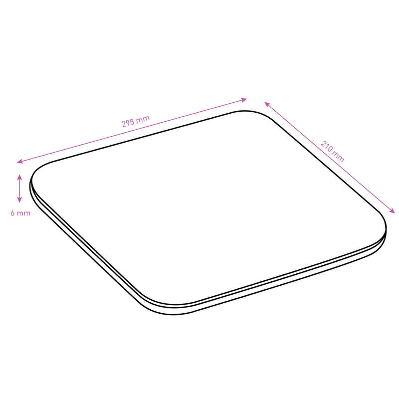 MDF Blank Sublimation Rectangle Placemat