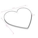 MDF Blank Sublimation Heart Coasters