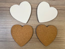MDF Blank Sublimation Heart Coasters
